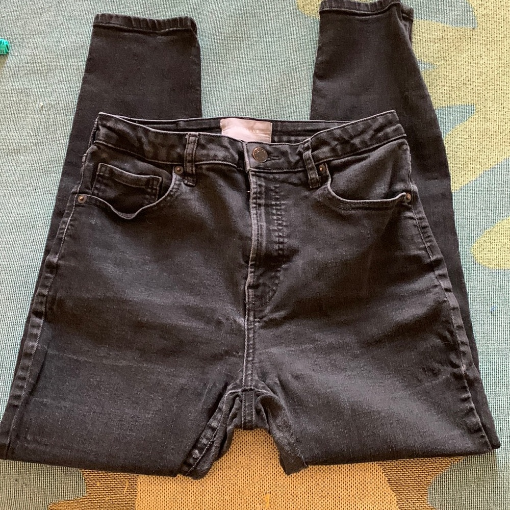 Everlane Skinny Jeans in black (30 crop)
